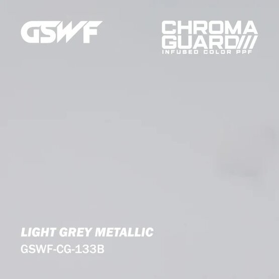 GSWF GREY METALLIC PPF fólie na ochranu laku, lesklá, světle šedá, metalická
