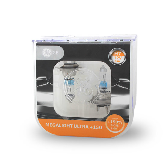 Halogenová žárovka Megalight Ultra +150%, GE H7-MU150
