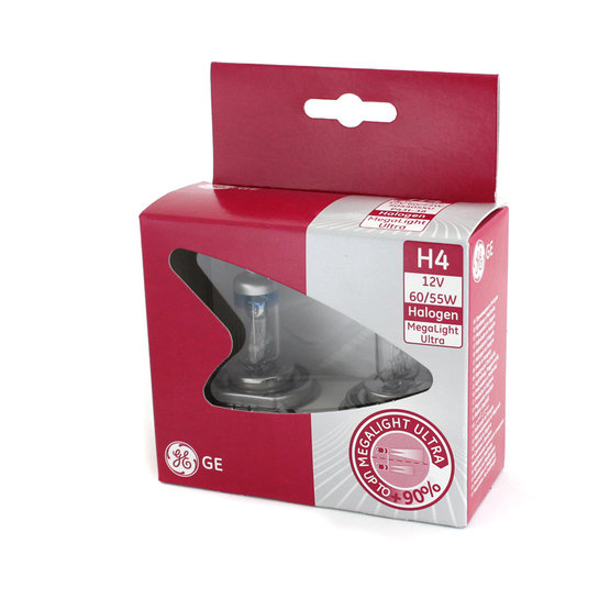 Halogenová žárovka Megalight Ultra GE H4-MU90