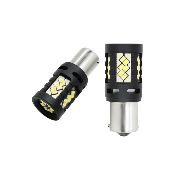 HP LED BA15s Žárovky sada 2x 21W, canbus, 700lm, 6000K