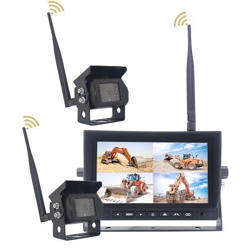 Kamerový systém bezdrátový s nahráváním, 2 split, 7" monitor