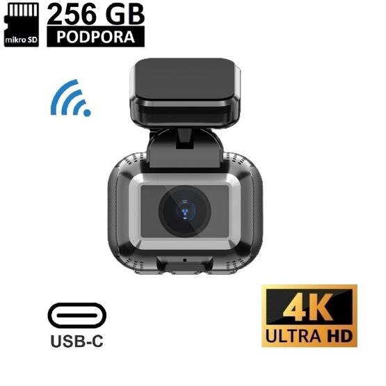Keetec DC700 4K Autokamera WiFi, GPS, 2" IPS Touch, USB-C