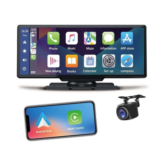 L07 Monitor10" AppleCarPlay AndroidAuto zrcadlení, 2K+FHD DVR