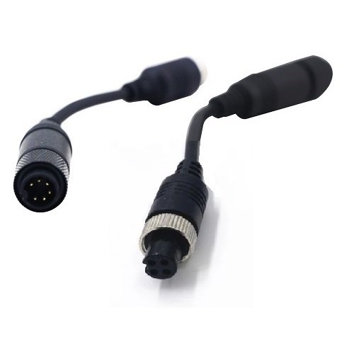 M12-WAECO F Redukce pro kameru 4PIN-6PIN samec samice