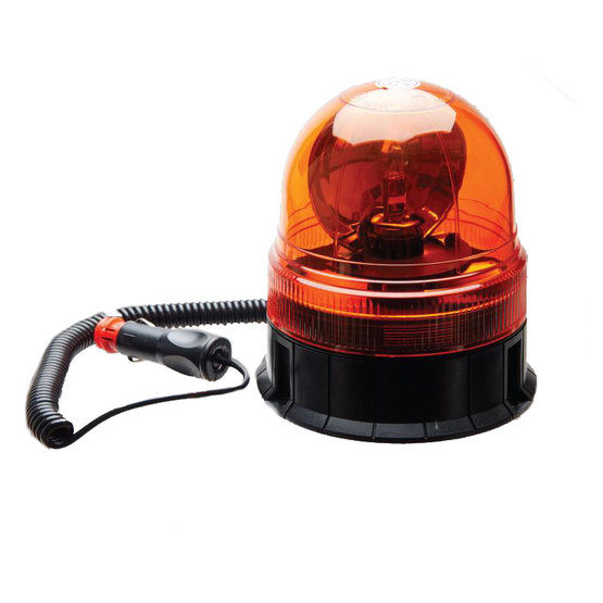 Maják oranžový, 12-24V, halogen, R10/R65, magnet, EB8002