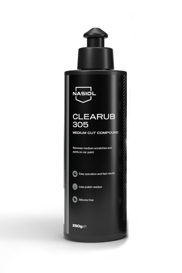 Nasiol CLEARUB 305-S leštící pasta, středně silná, 250g