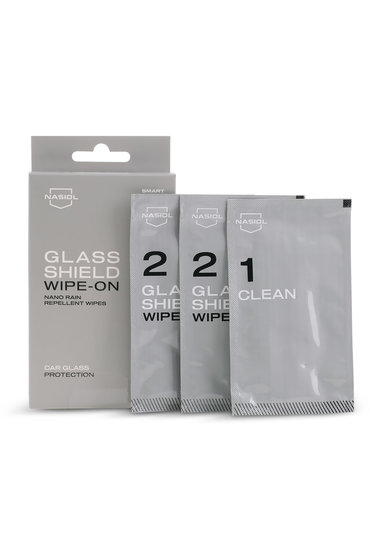 Nasiol WIPE-ON sada utěrek s hydrofobní ochranou na skla