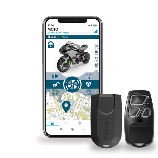 Pandora MOTO EVO GSM/GPS Motoalarm s vestavěným Bluetooth 5.0