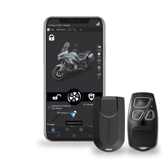 Pandora MOTO EVO v2 GSM/GPS Motoalarm s vestavěným Bluetooth 5.0