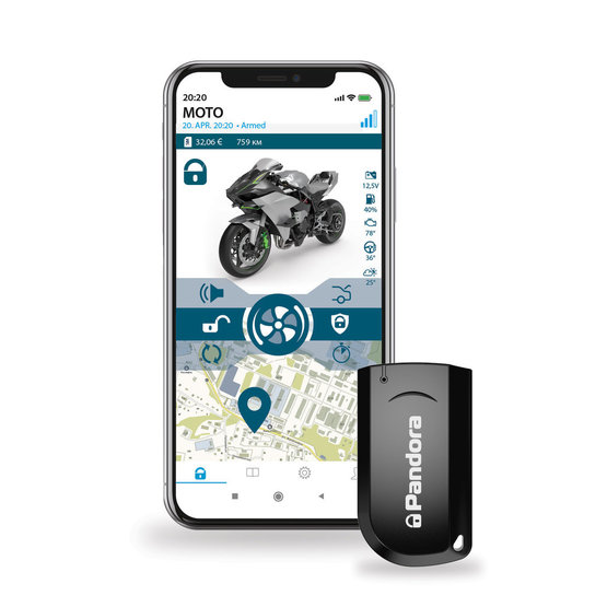 Pandora SMART MOTO GSM/GPS Motoalarm s vestavěným Bluetooth 5.0