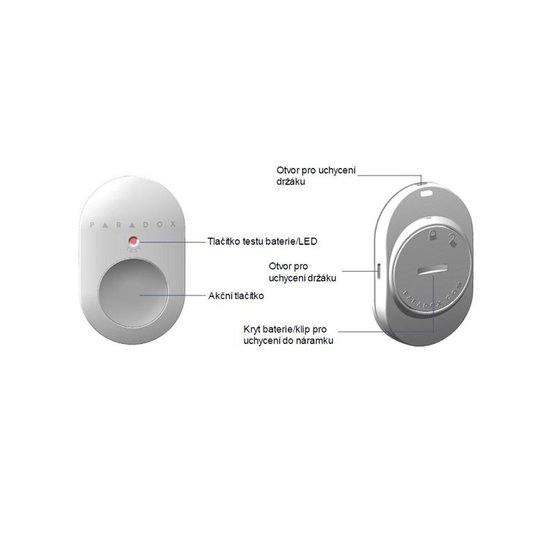 Paradox REM101 Bezdrátové tísňové tlačítko