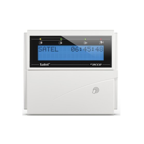 Satel ACCO-KLCDR-BW LCD klávesnice s RFID čtečkou