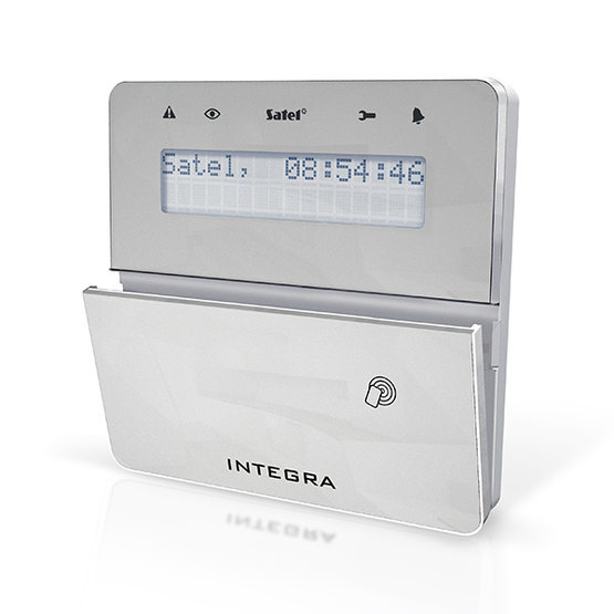 Satel INT-KLFR-SSW LCD klávesnice s dvířky a RFID