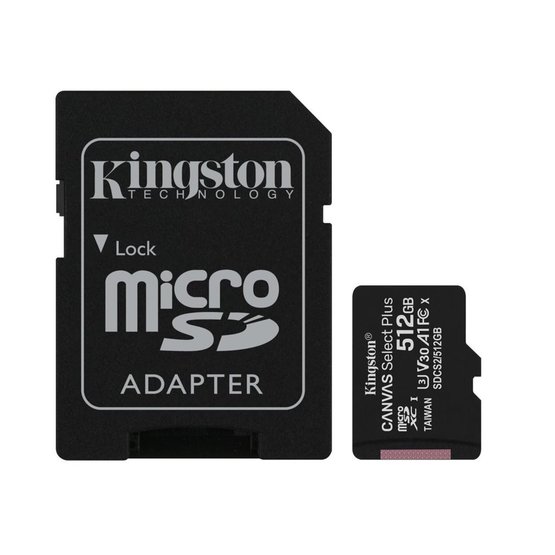 SD CARD 512GB Kingston Mikro SD s adaptérem