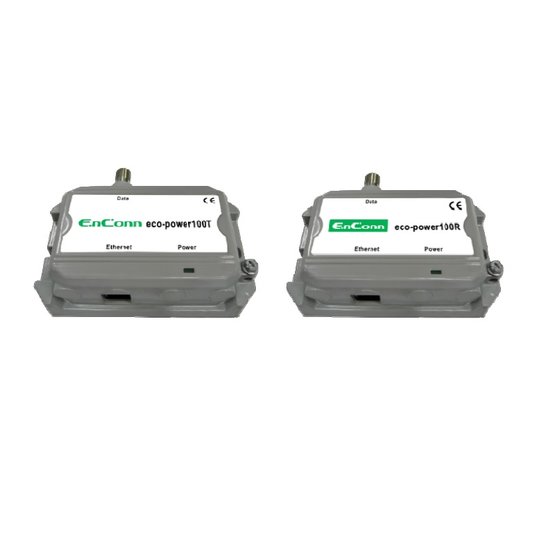 Simple IP+POE over coax sada přijímače a vysílače