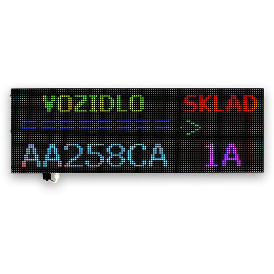 Simple LPR 2x12LED exteriérový plně grafický LED panel