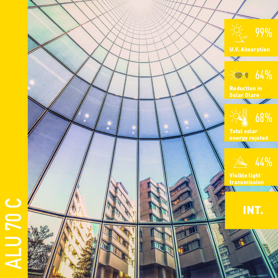 Solar Screen ALU 70 C protisluneční interiérová fólie reflexní