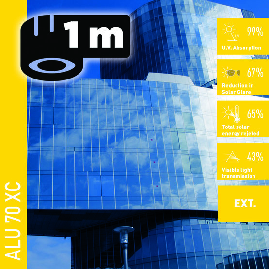Solar Screen ALU 70 XC (bm) protisluneční exteriérová fólie