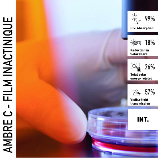 Solar Screen AMBER C anti-UV interiérová fólie