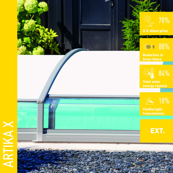 Solar Screen ARTIKA-X polykarbonátová exteriérová fólie