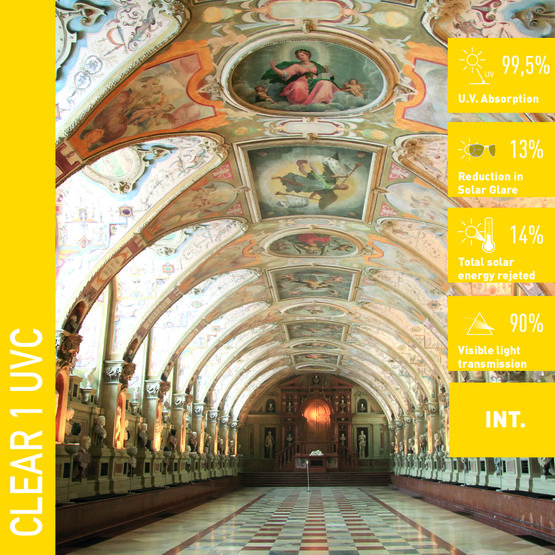 Solar Screen CLEAR 1 UVC anti-UV interiérová fólie