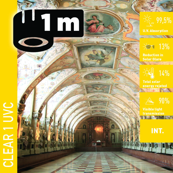 Solar Screen CLEAR 1 UVC (bm) anti-UV interiérová fólie