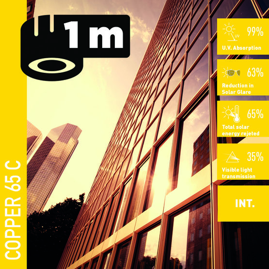 Solar Screen COPPER 65 C (bm) protisluneční interiérová fólie měděná