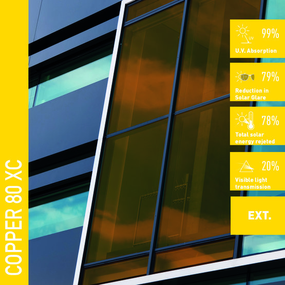 Solar Screen COPPER 80 XC protisluneční exteriérová fólie měděná