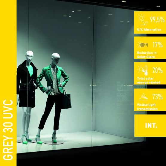 Solar Screen GREY 30 UVC anti-UV interiérová fólie