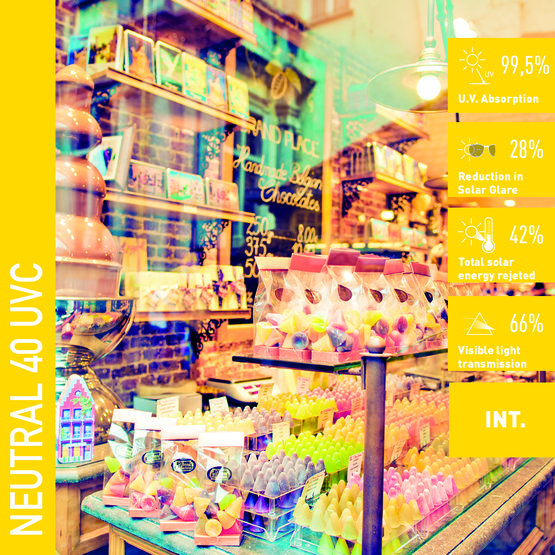 Solar Screen NEUTRAL 40 UVC anti-UV interiérová fólie