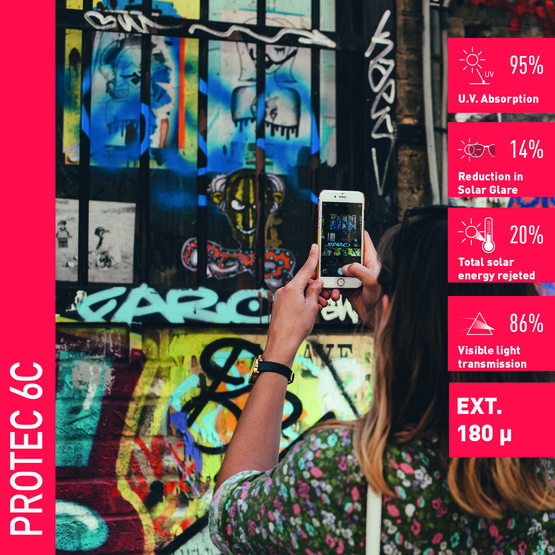 Solar Screen PROTEC 6 C anti-graffiti interiérová fólie