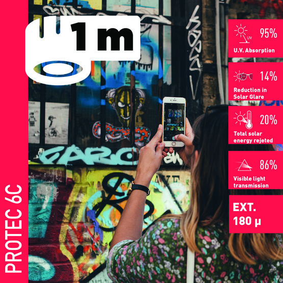Solar Screen PROTEC 6 C (bm) anti-graffiti interiérová fólie