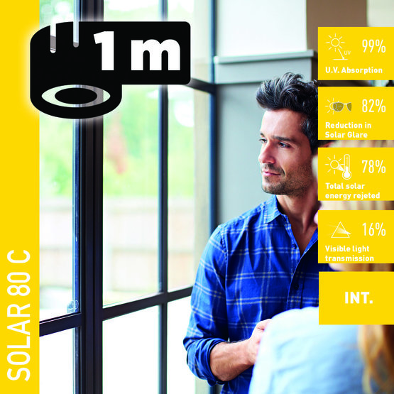 Solar Screen SOLAR 80 C (bm) tepelně izolační interiérová fólie