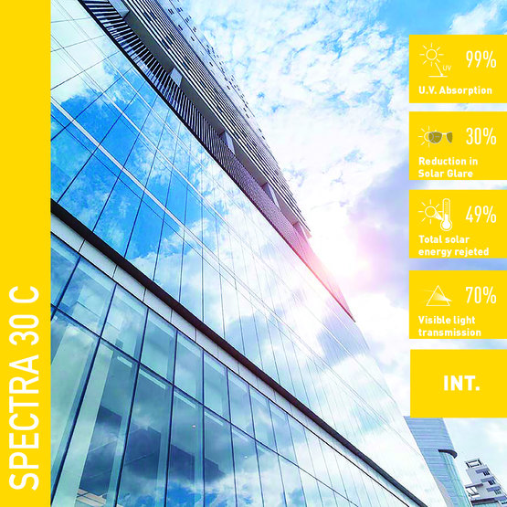 Solar Screen SPECTRA 30 C protisluneční interiérová fólie tónovaná