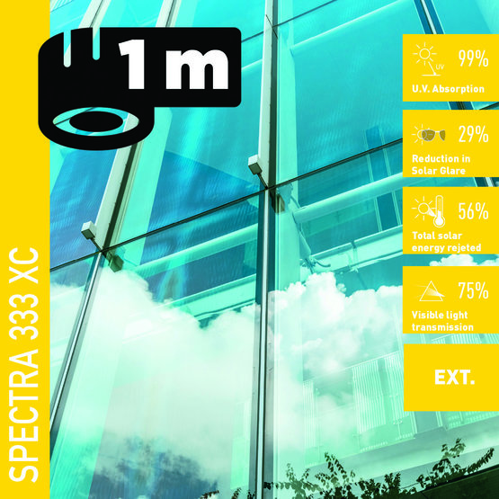 Solar Screen SPECTRA 333 XC (bm) protisluneční exteriérová fólie čirá
