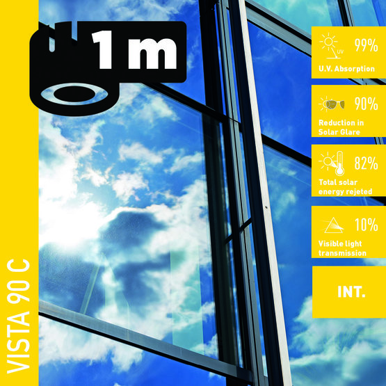 Solar Screen VISTA 90 C (bm) protisluneční interiérová fólie reflexní