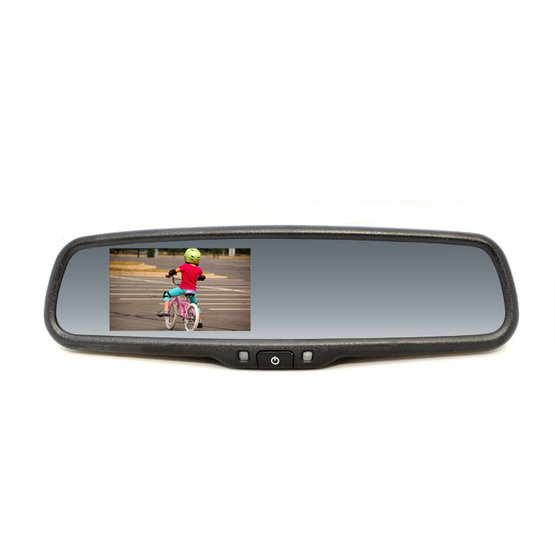 Zpětné zrcátko s LCD displejem a paticí na sklo, univerzální RM LCD UNI