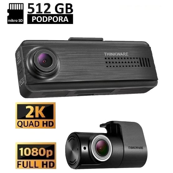 Thinkware Q200 2CH Autokamera 2K+FHD, WiFi, GPS, BT