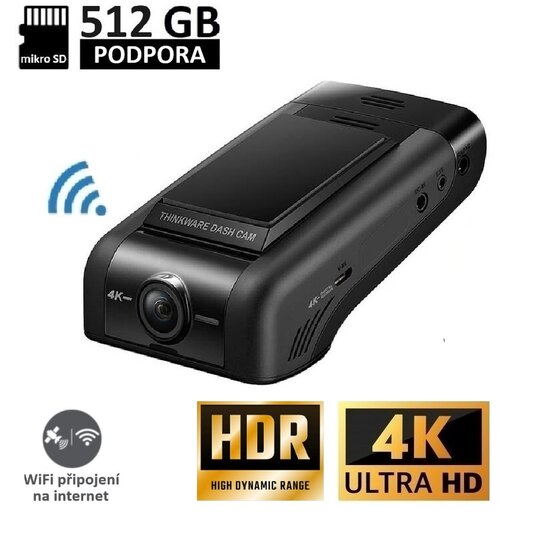 Thinkware U1000 Plus Autokamera 4K, WiFi, GPS, BT, HDR, vzdálený přístup