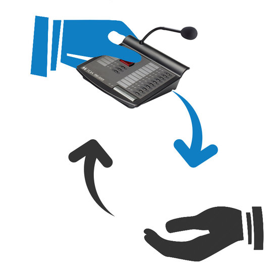 TOA ZAP RM-300X mikrofonní stanice pro všeobecné hlášení