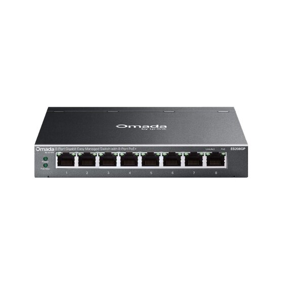 TP-link TL-ES208GP Omada 8 portový PoE+ gigabitový manažovatelný switch