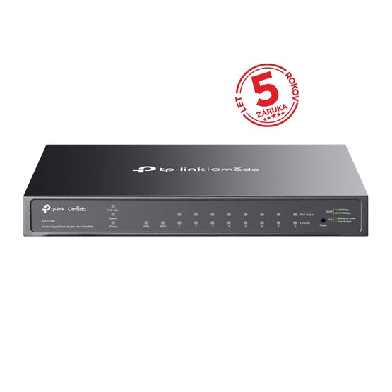 TP-Link TL-SG2210P Omada 10portový gigabitový PoE+ switch