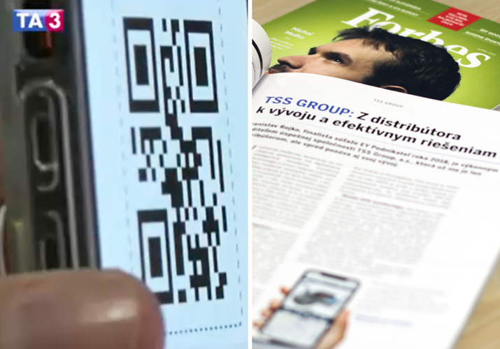 Naše QR řešení na stránkách Forbesu i na stanici TA3