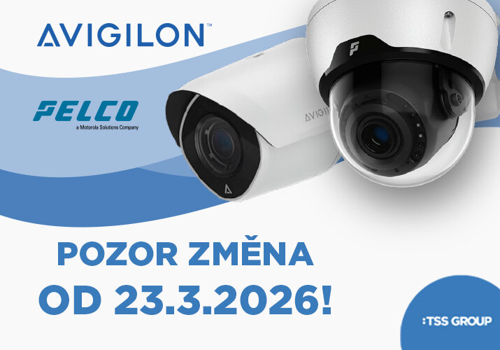 Změna cen dodavatele AVIGILON a PELCO od 23.3.2026!