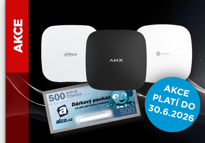 Nakup ústřednu a získej poukázku ALZA!