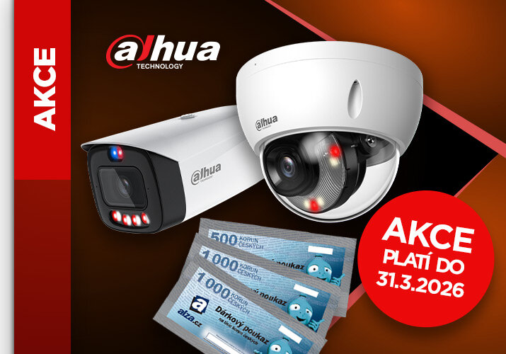 Získejte ALZA poukazy za nákup produktů DAHUA.