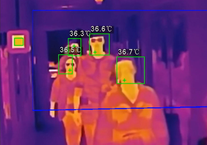Nová technologie měření teploty u více osob najednou