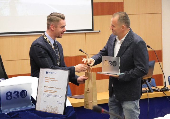Cena primátora města Dubnica nad Váhom putovala do TSS Group