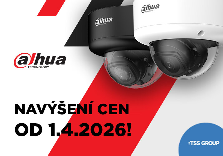 Opětovné zvýšení cen dodavatele DAHUA od 1. 4. 2026!