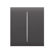 Ajax CenterButton 2-gang Grey krytka pro spínač